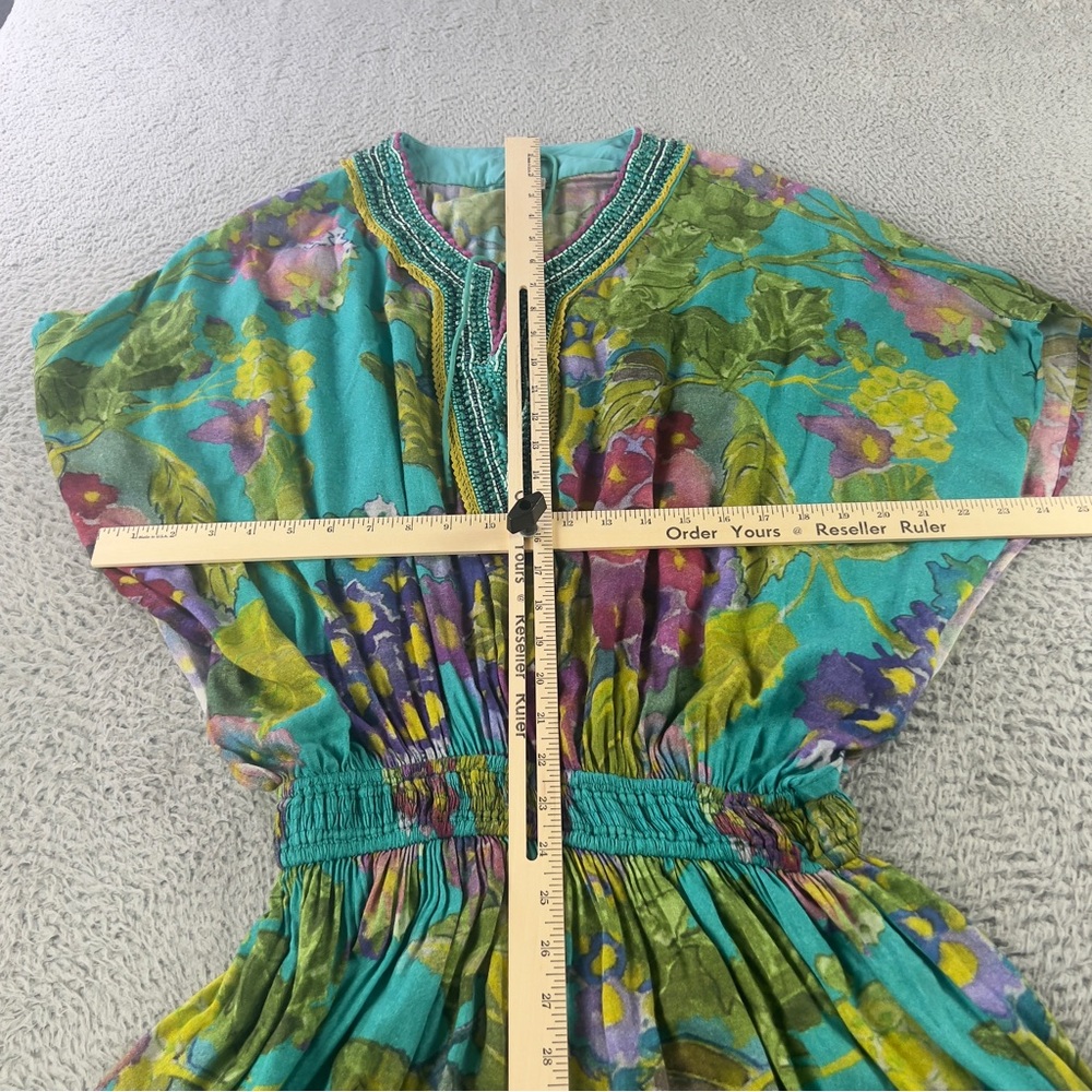 Anthropologie Blink London Kaftan Dress Womens Small Multicolor Embellished Boho - Picture 8 of 10